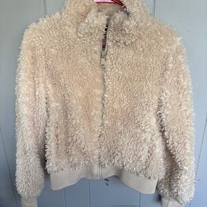 Zara Cream Teddy Jacket